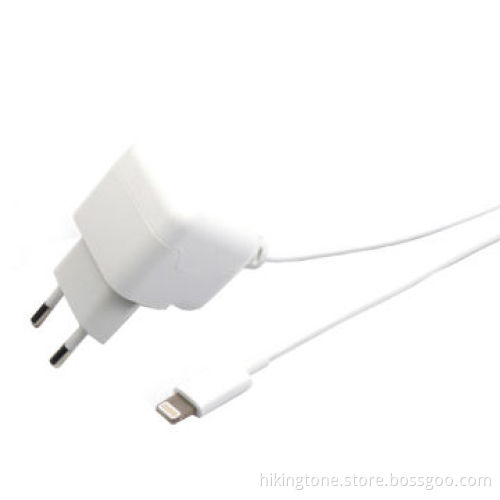 High-quality EU plug USB travel charger with output of 5V, 2.1A